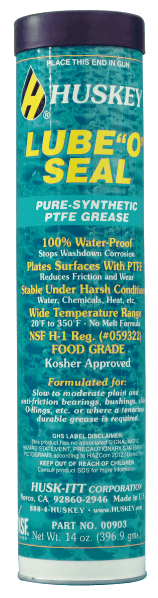 00903 Cartucho 14 OZ Huskey Lube O Seal PTFE NSF H1 Grado Alimenticio