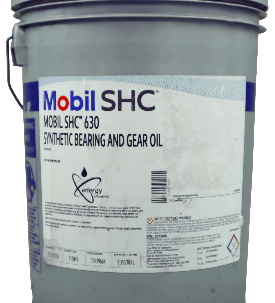 110843 Cubeta 19 litros Mobil SHC 630