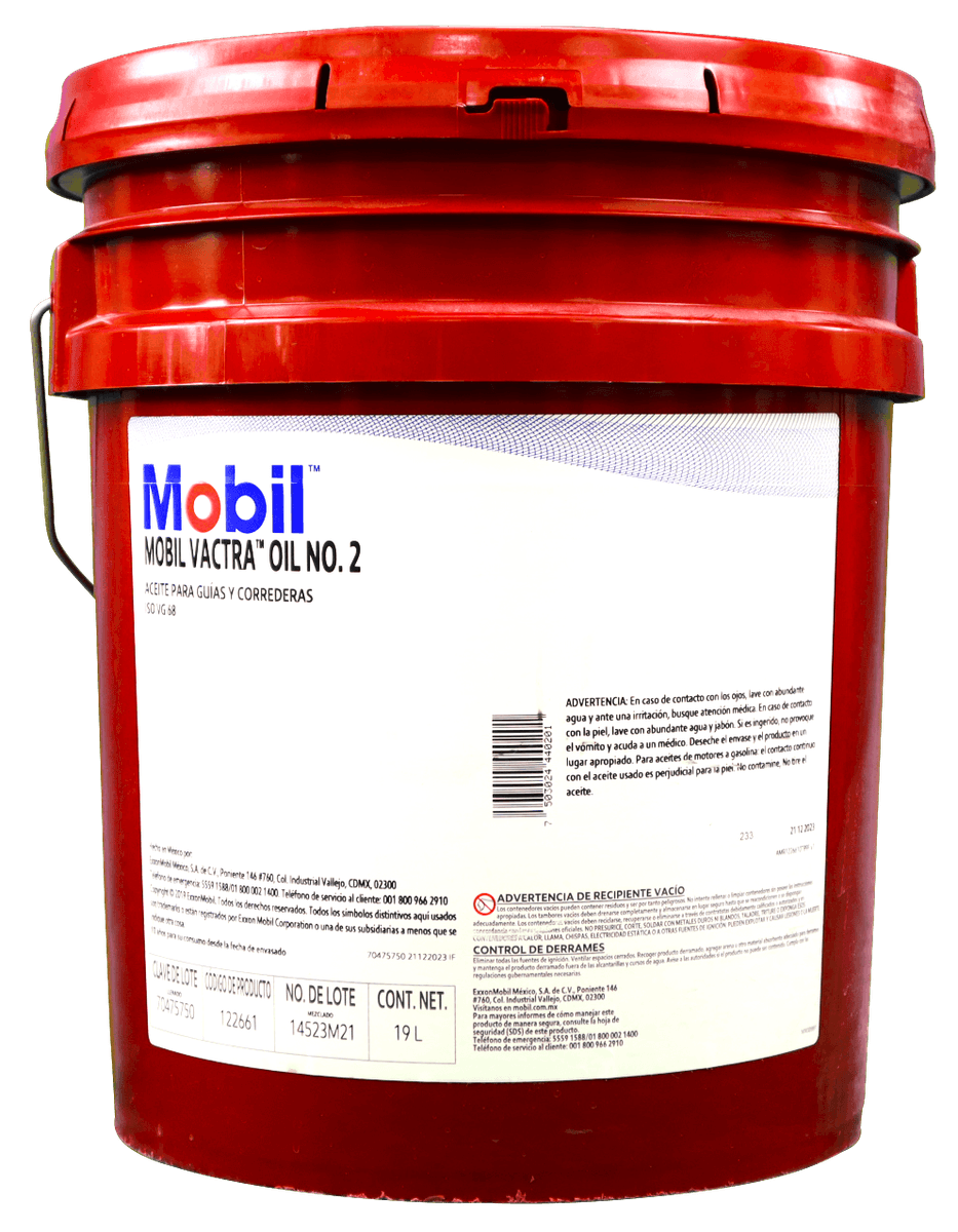 122661 Cubeta 19 litros Mobil Vactra 2