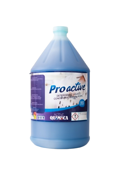Bidón 20 PRO ACTIVE Detergente Industrial Liquido Concentrado Para Ropa Blanca y De Color