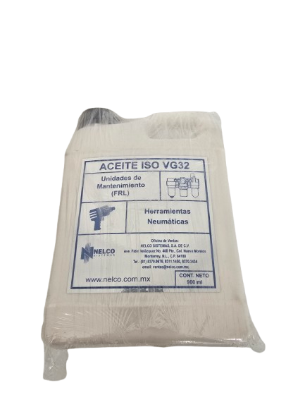 OILFRL32 Bote 900 ML Aceite FRL para Unidades de Mantenimiento y Herramientas Neumáticas
