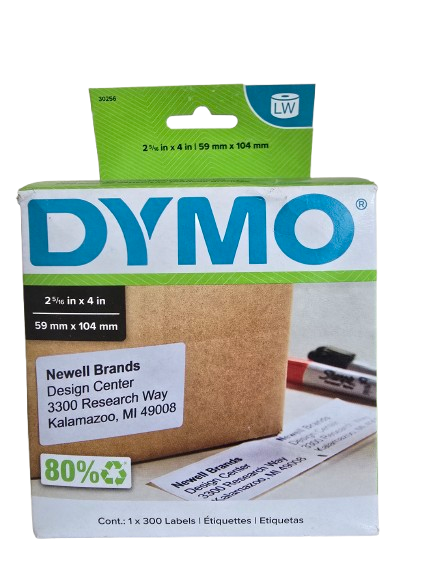 30256 Dymo 59 x 104 mm (2-5/16" x 4")
